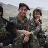 Women volunteers in the ranks of the Kurdish militia