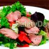 Meat salad with beef