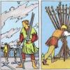 Ten of Swords Tarot in layouts - meaning and interpretation